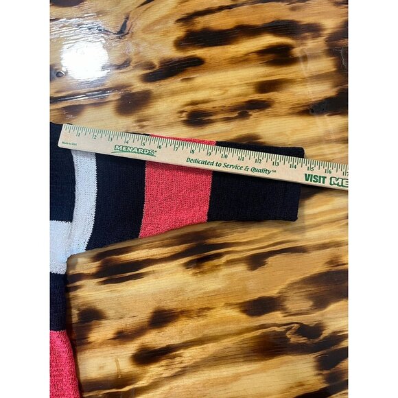 Chaps Pull Over Red White Blue Size XL Sweater 3/4 Sleeve Striped Nautical City - Picture 5 of 10